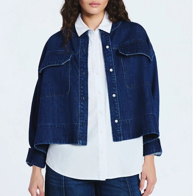 Classic Indigo Denim Jacket For Women